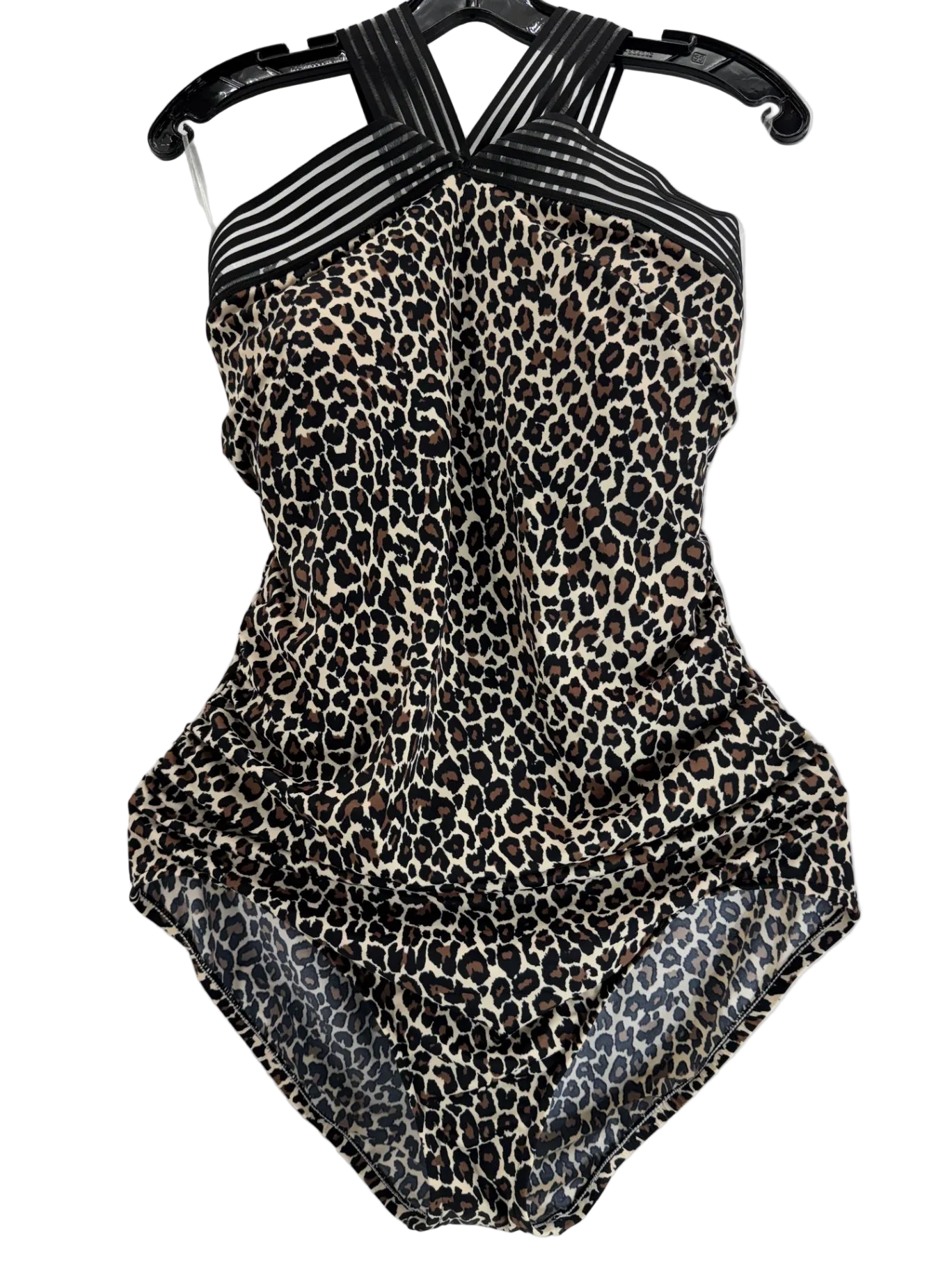 Aqua Green Leopard Print Swimsuit Size XL