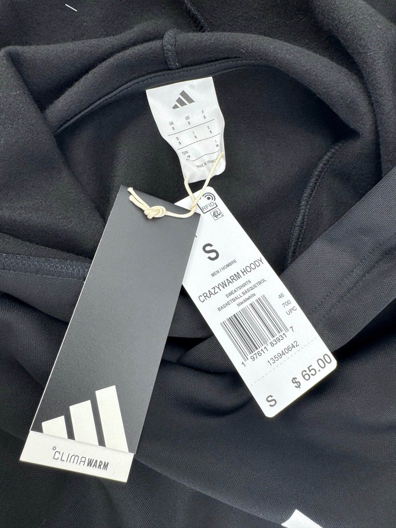 Adidas Select Foundation Fleece Basketball Hoodie Sz S