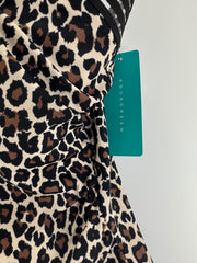 Aqua Green Leopard Print Swimsuit Size XL