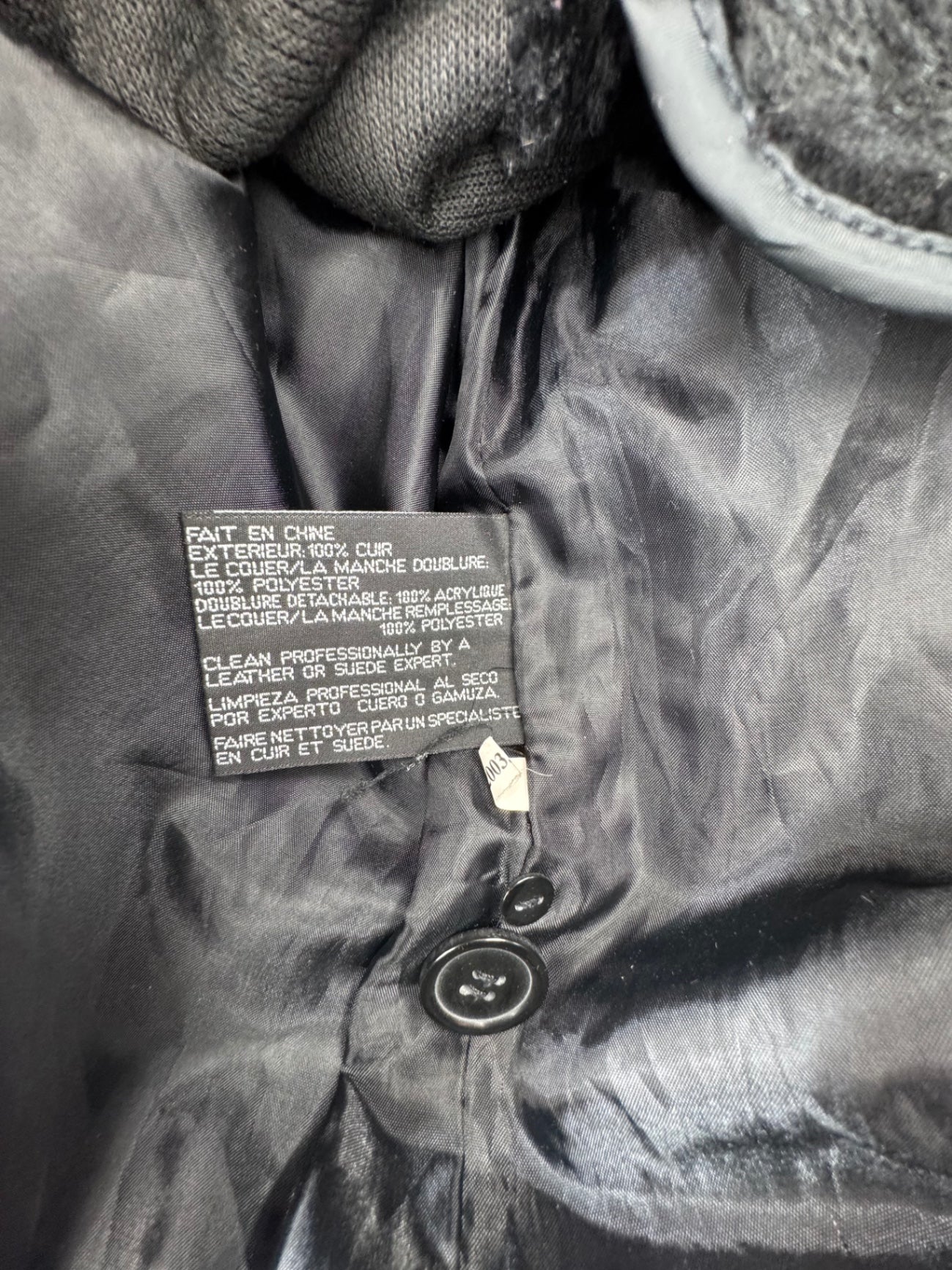 Phase 2 Vintage Black Leather Trench Coat Sz LG