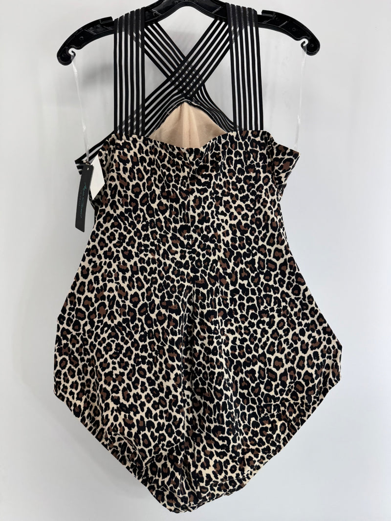Aqua Green Leopard Print Swimsuit Size XL