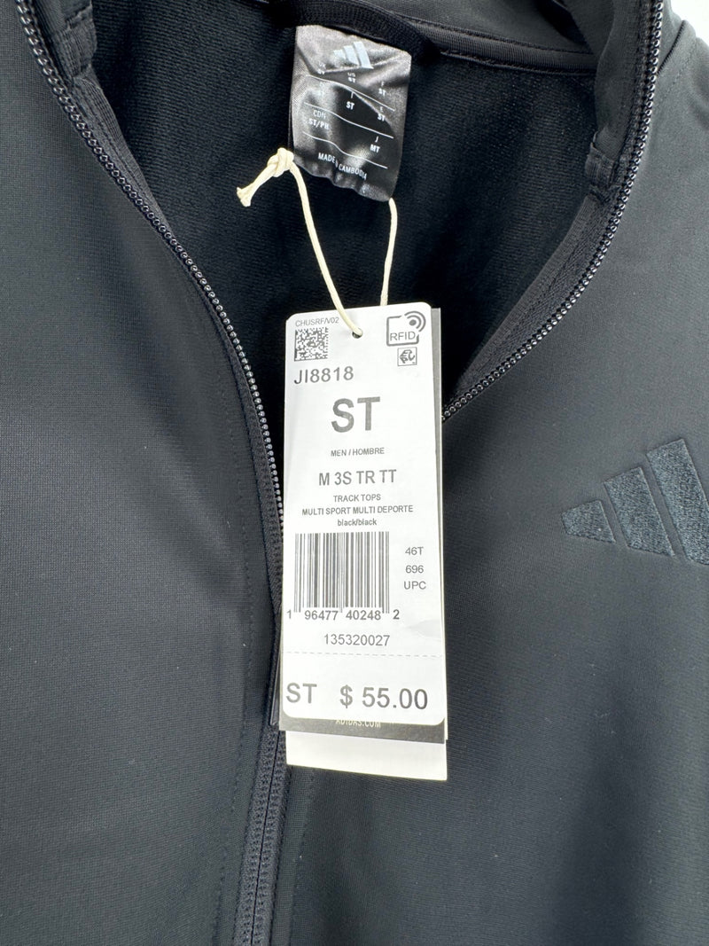 Adidas Essentials Warm-Up 3-Stripes Track Jacket NWT Sz Small/Tall