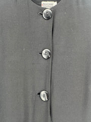 Sympli black spandex overcoat/cape