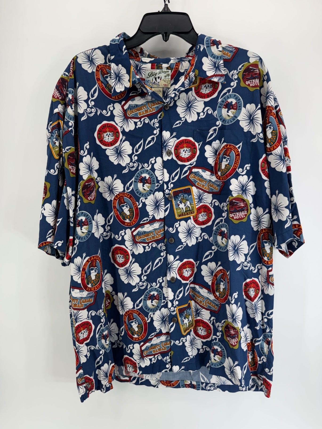 BIG DOGS Hawaiian Button Up Shirt