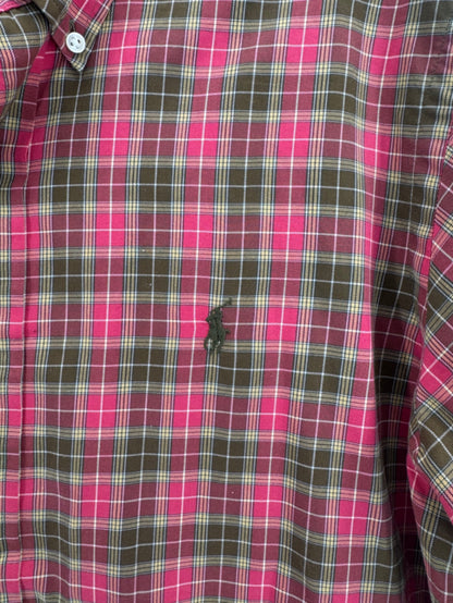 Ralph Lauren Plaid Button up red/green