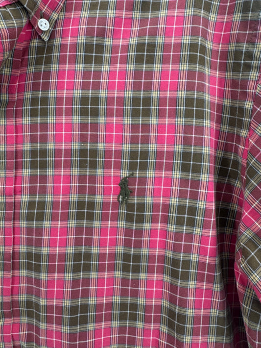 Ralph Lauren Plaid Button up red/green
