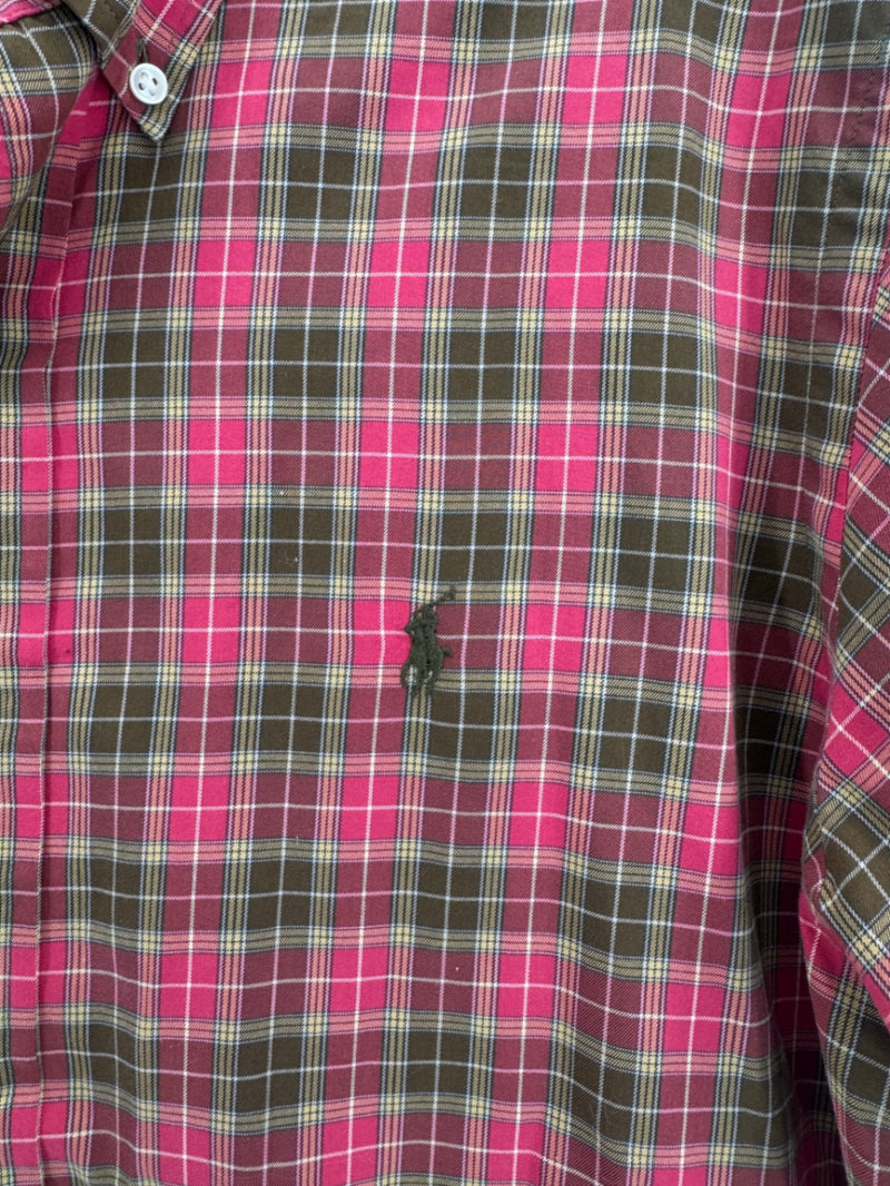 Ralph Lauren Plaid Button up red/green