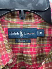 Ralph Lauren Plaid Button up red/green