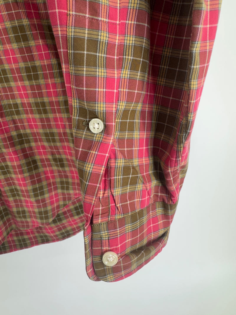 Ralph Lauren Plaid Button up red/green