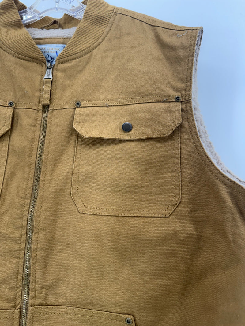 Bass Creek Outfitters Vest Sherpa/Duck Canvas 2XL
