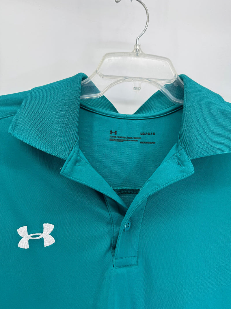 Under Armour Polo Teal Lg