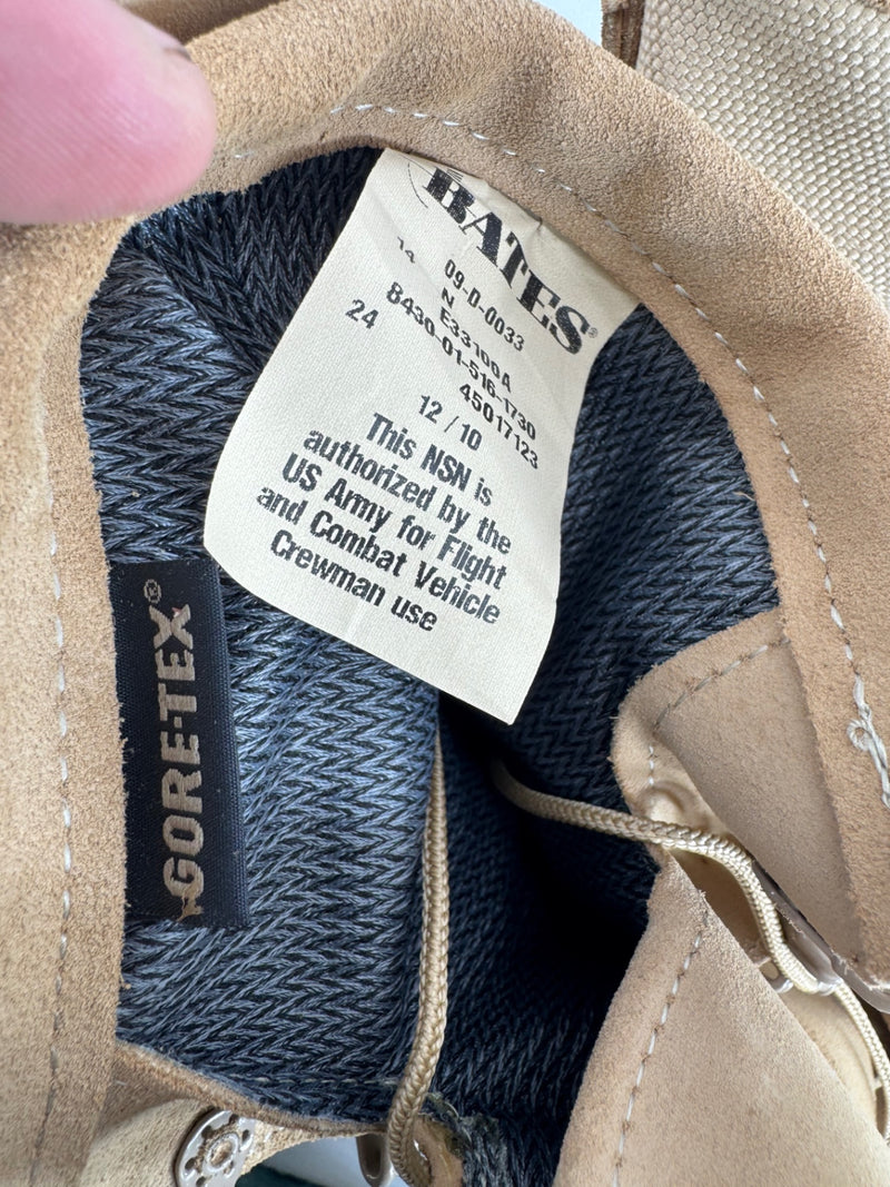 Bates E33100 Tan Combat Boots HW 14N