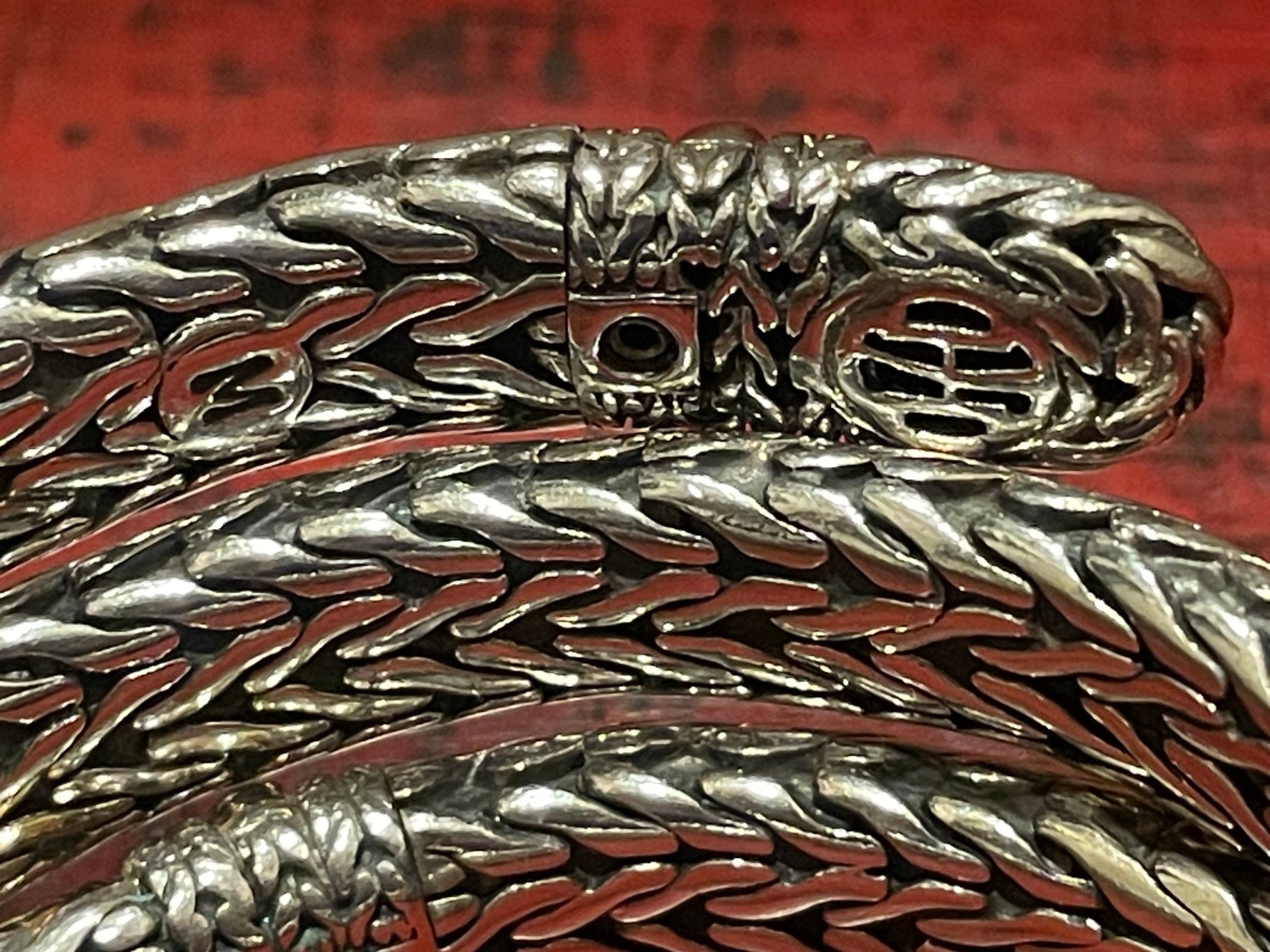 John Hardy Sterling Silver and 22K Gold Coil Bracelet