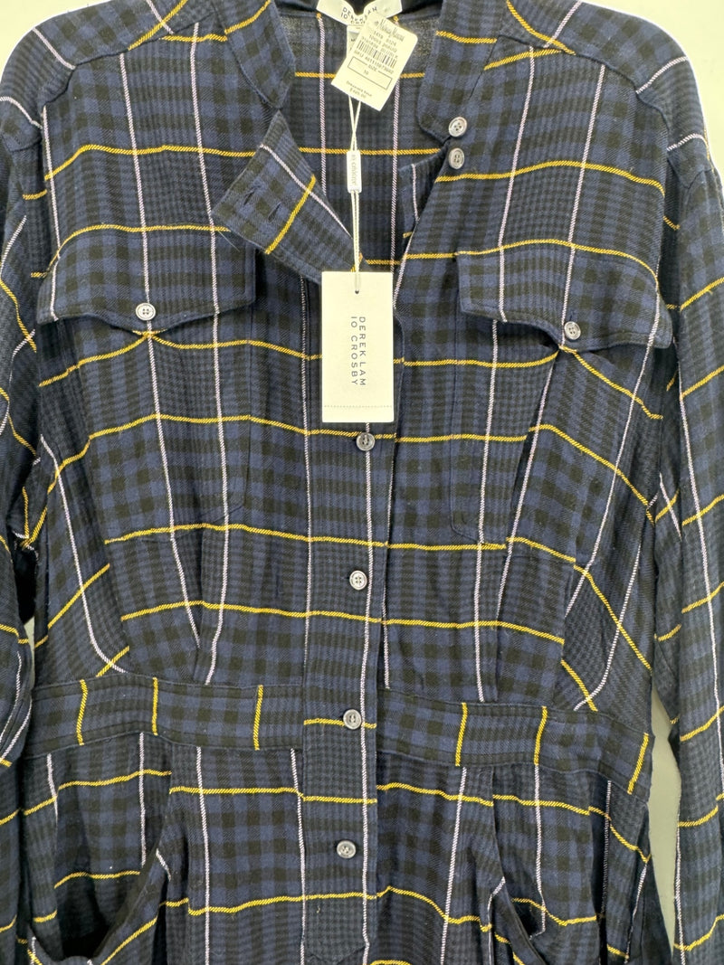 Derek Lam Blue Plaid Dress NWT