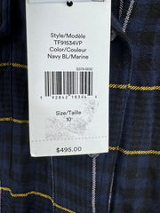 Derek Lam Blue Plaid Dress NWT