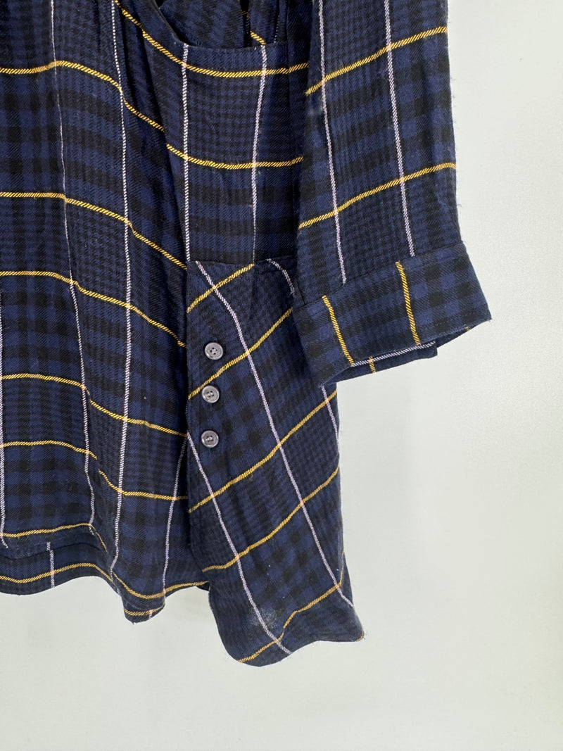 Derek Lam Blue Plaid Dress NWT