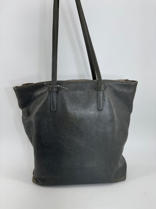 Consuela Grey Large Leather Tote Bag