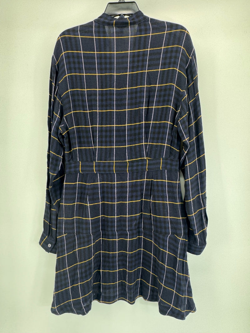 Derek Lam Blue Plaid Dress NWT