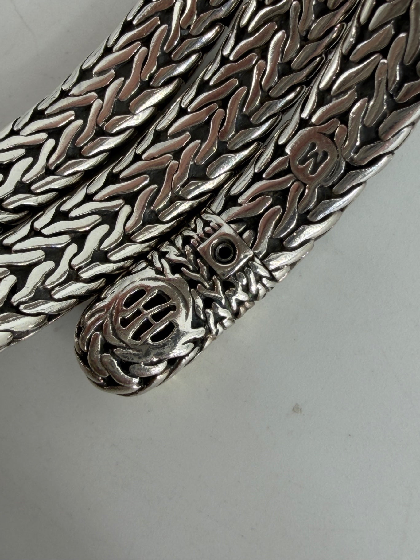 John Hardy Sterling Silver and 22K Gold Coil Bracelet