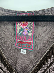 JWLAs Johnny Was Crushed Velvet Top - 1X