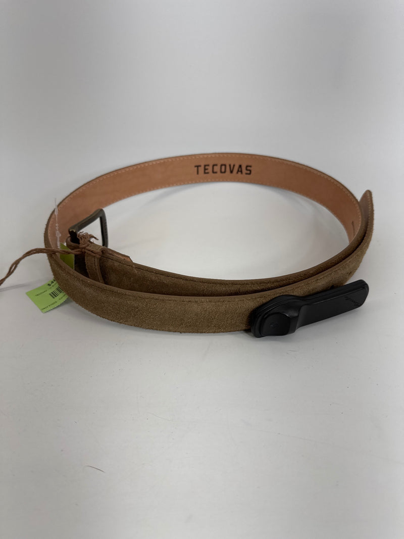 TECOVAS - Lt Brown Suede Leather Belt