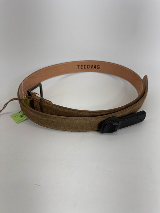 TECOVAS - Lt Brown Suede Leather Belt