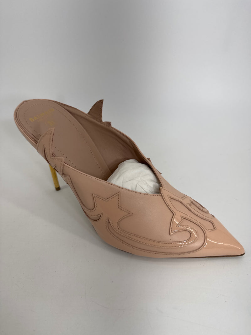 Balmain - Nude Mule