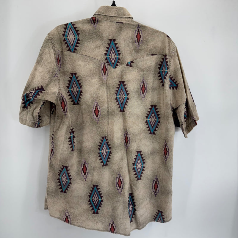 Wrangler Aztec Print Button Up
