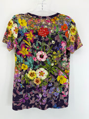 Johnny Was Tunic Top Size XS Geometric Floral Boho