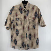 Wrangler Aztec Print Button Up