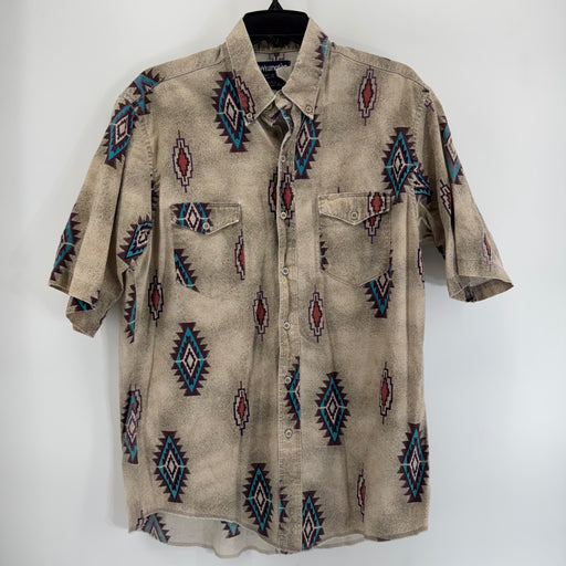 Wrangler Aztec Print Button Up