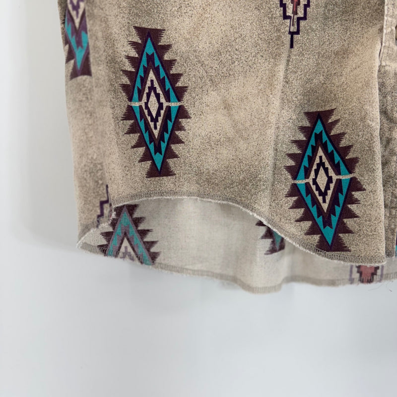 Wrangler Aztec Print Button Up
