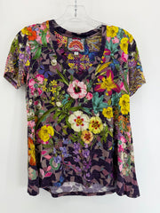 Johnny Was Tunic Top Size XS Geometric Floral Boho