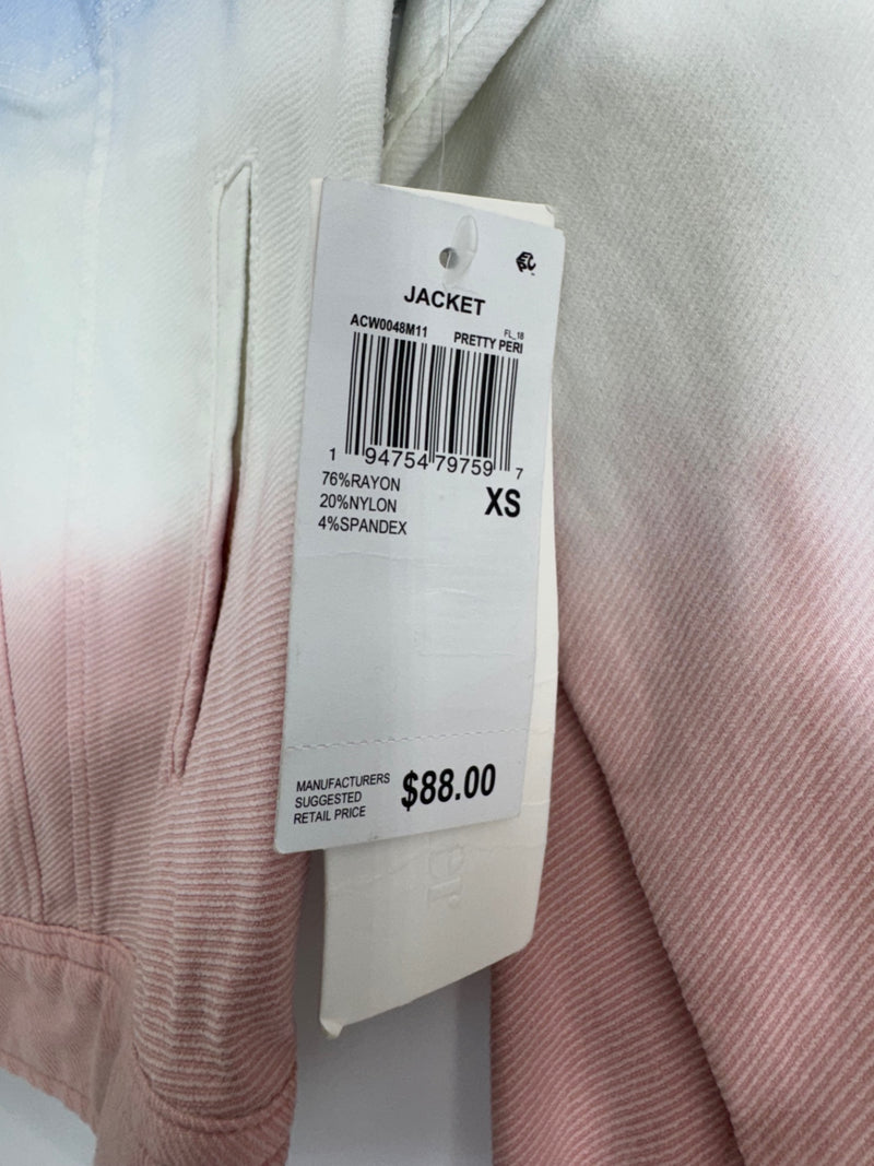 Adyson Parker Blue/Pink Ombré Button Up Jacket