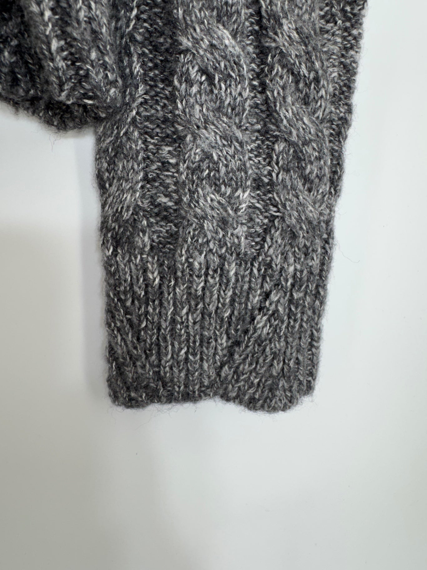 Lucky Brand Grey Cable Knit Sweater