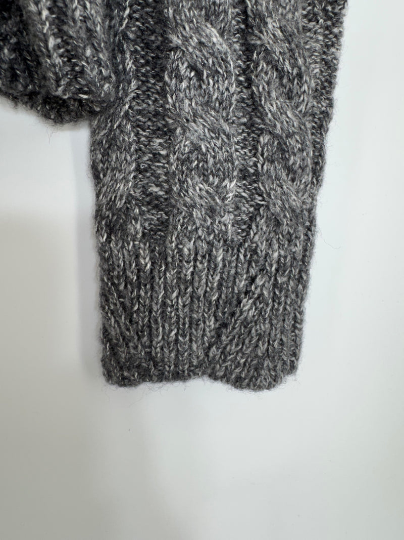 Lucky Brand Grey Cable Knit Sweater