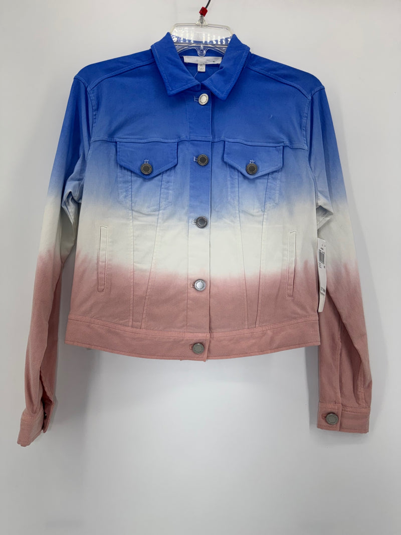 Adyson Parker Blue/Pink Ombré Button Up Jacket