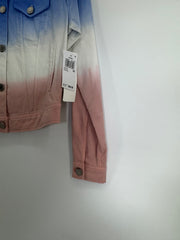 Adyson Parker Blue/Pink Ombré Button Up Jacket