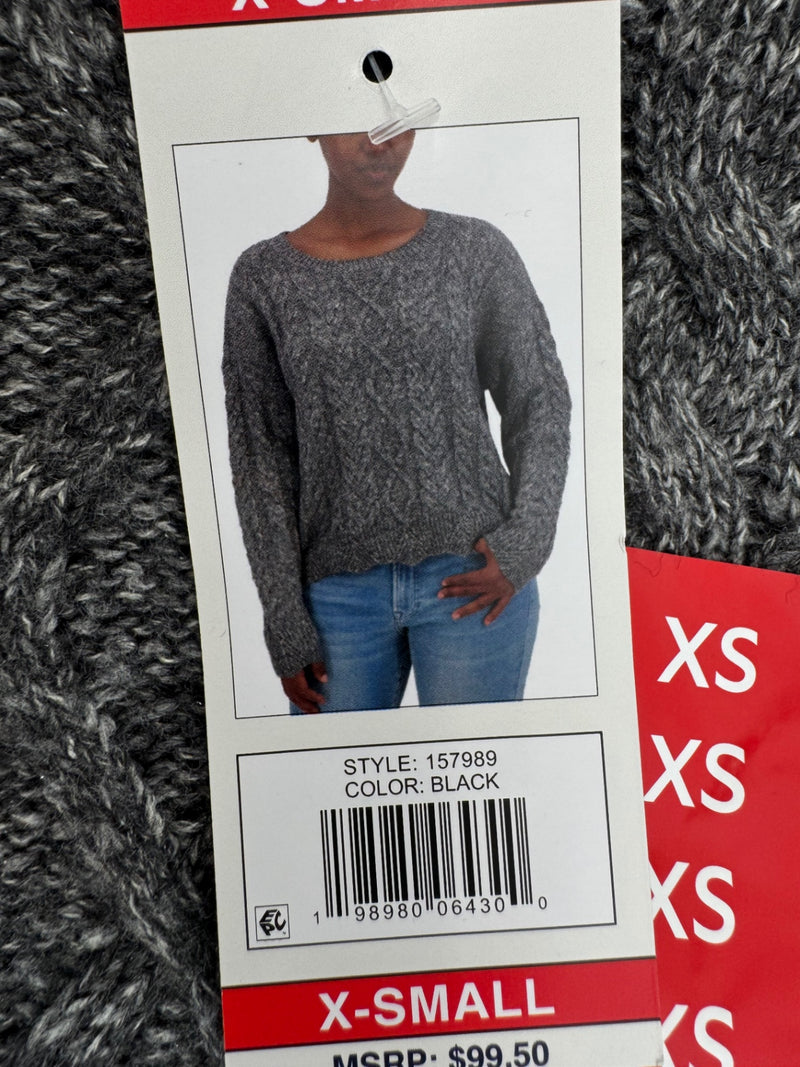 Lucky Brand Grey Cable Knit Sweater