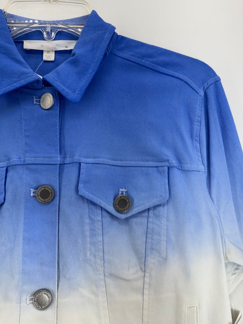 Adyson Parker Blue/Pink Ombré Button Up Jacket