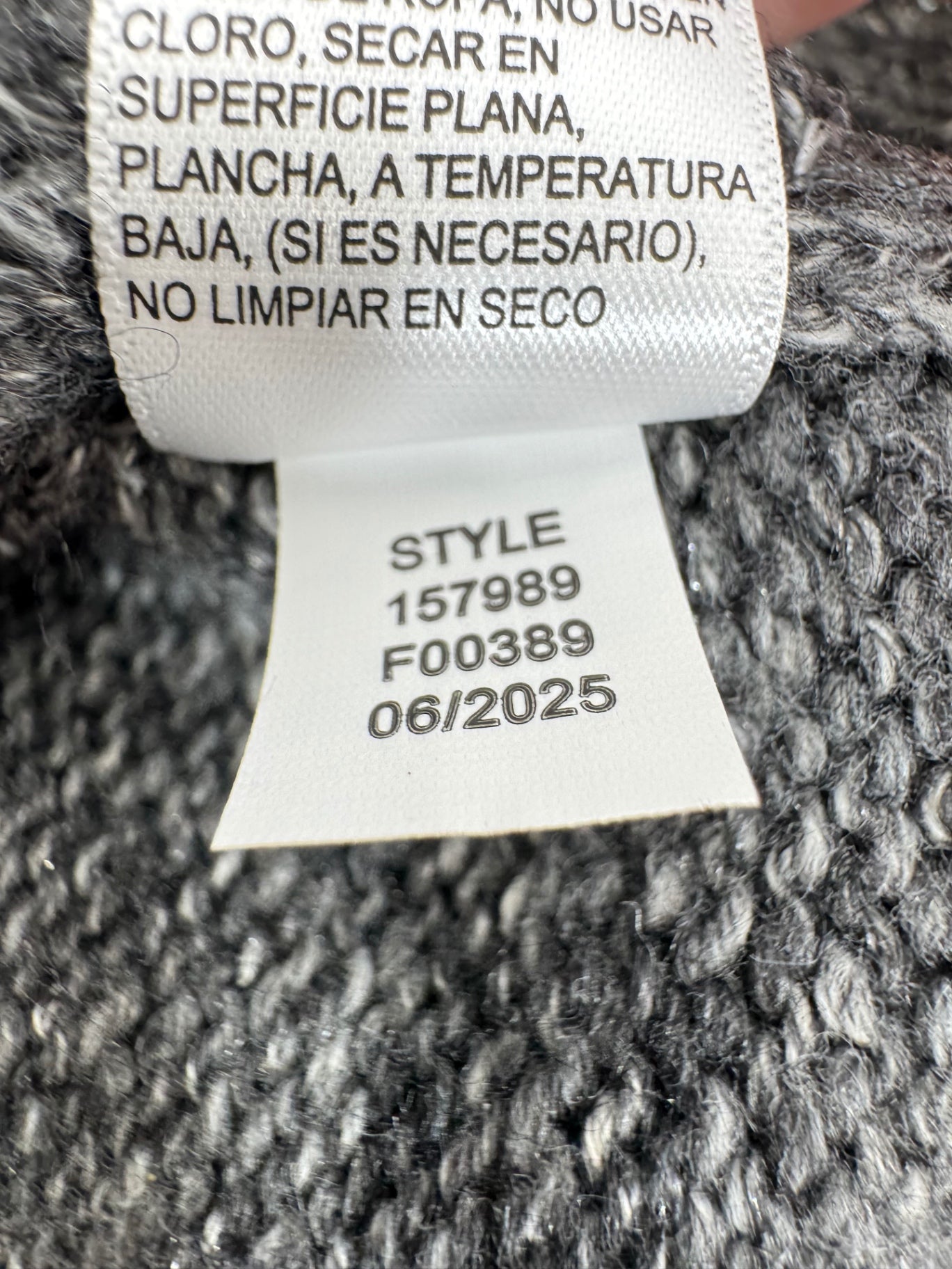 Lucky Brand Grey Cable Knit Sweater