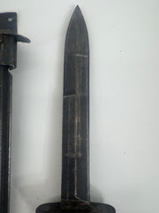 Vintage Turkish M5 Bayonet Knife M1 Garand + Steel Scabbard