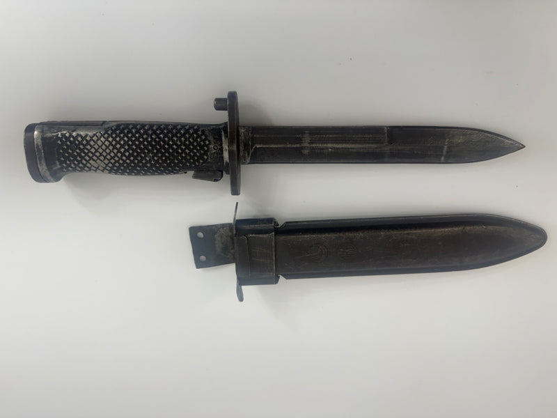 Vintage Turkish M5 Bayonet Knife M1 Garand + Steel Scabbard