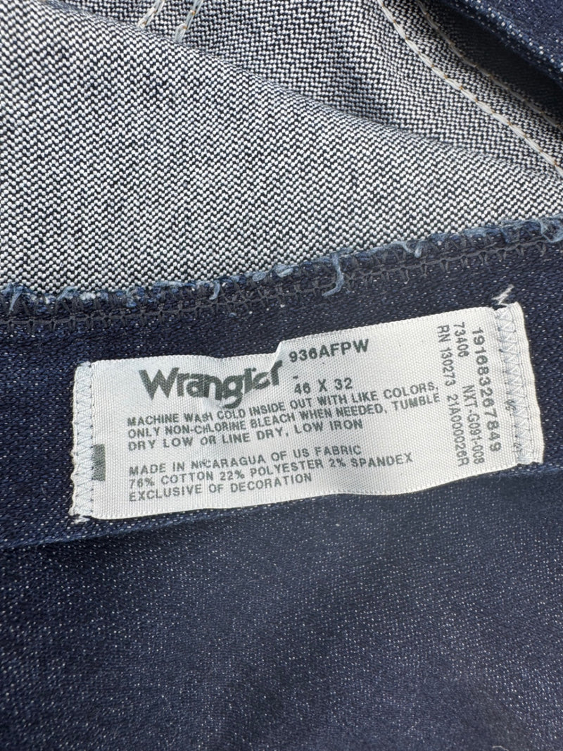 Wrangler 936AFPW Cowboy Cut Slim Fit Jeans Size 46x32