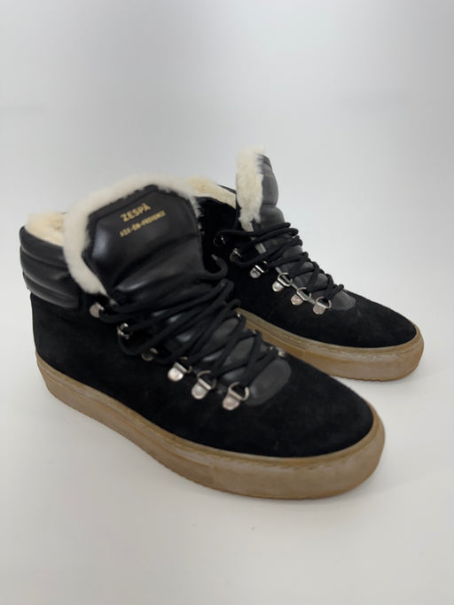 Zespà Aix-en-Provence Suede/Leather High-Top Shearling Lining