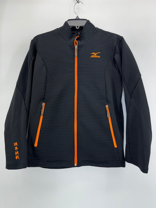 Mizuno Womens Zip Up Jacket w/ Pockets Black Small