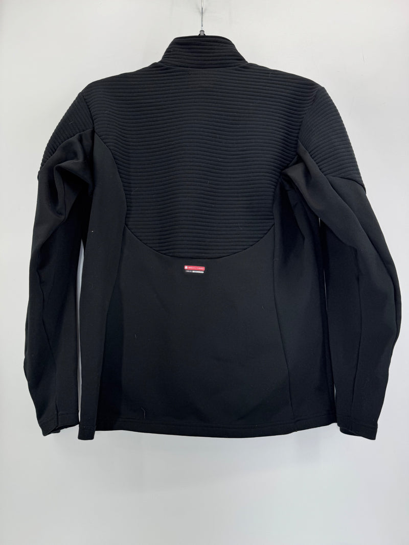 Mizuno Womens Zip Up Jacket w/ Pockets Black Small