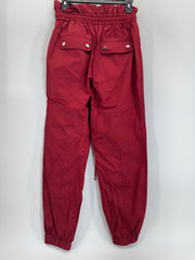 Roberto Rodriguez Track Pants w/ Ruffle-Edged Waistband Size XS