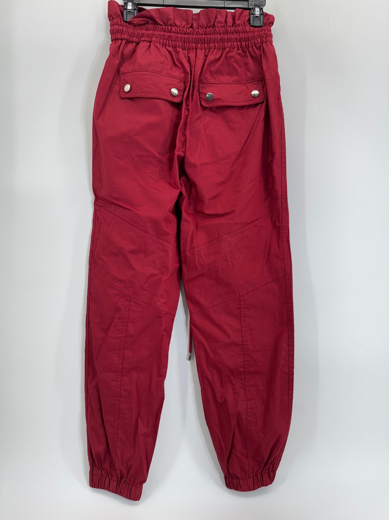 Roberto Rodriguez Track Pants w/ Ruffle-Edged Waistband Size XS
