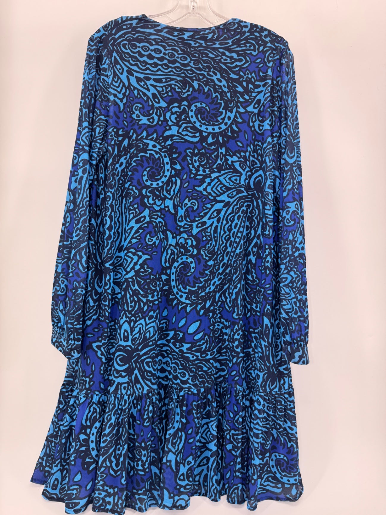 Eva Franco Alfonso Dress For Anthropologie, Blue Floral Mesh NEW Small